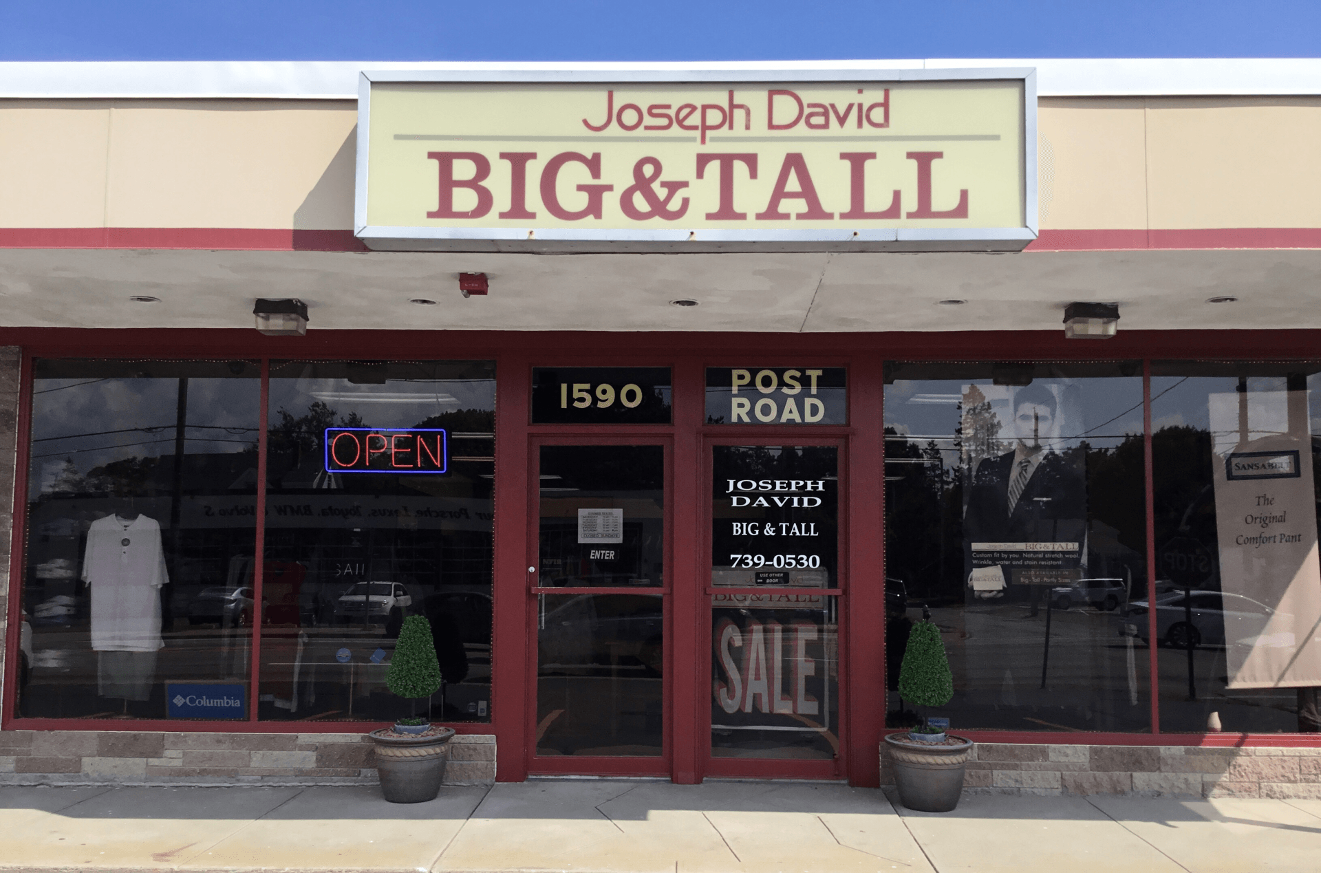 Contact Joseph David Big & Tall Warwick, RI 4017390530