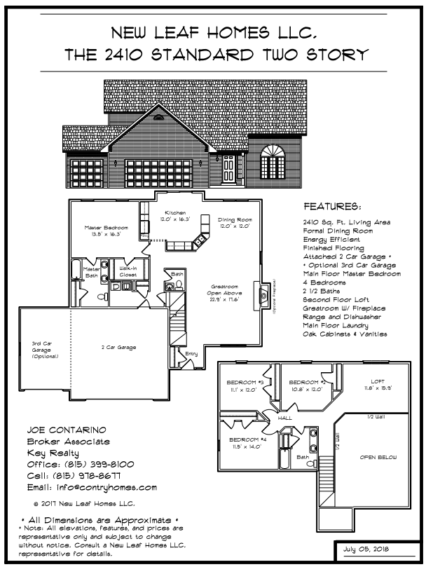20002500 SQ FT Homes New Homes Rockford, IL