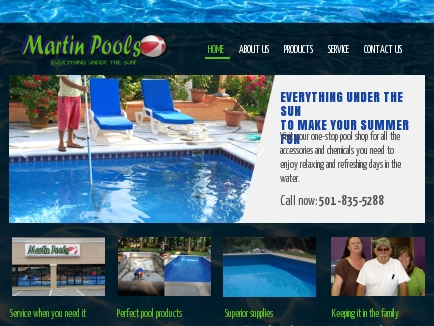 Martin Pools - Pool Service and Supplies | Located in Sherwood, AR