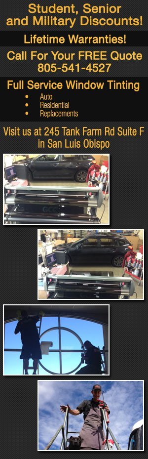 Window Tinting San Luis Obispo Ca San Luis Auto Glass And Tint