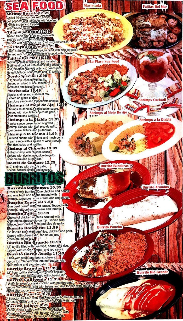 Dos Primos Mexican Restaurant Dinner Menu O'Fallon MO