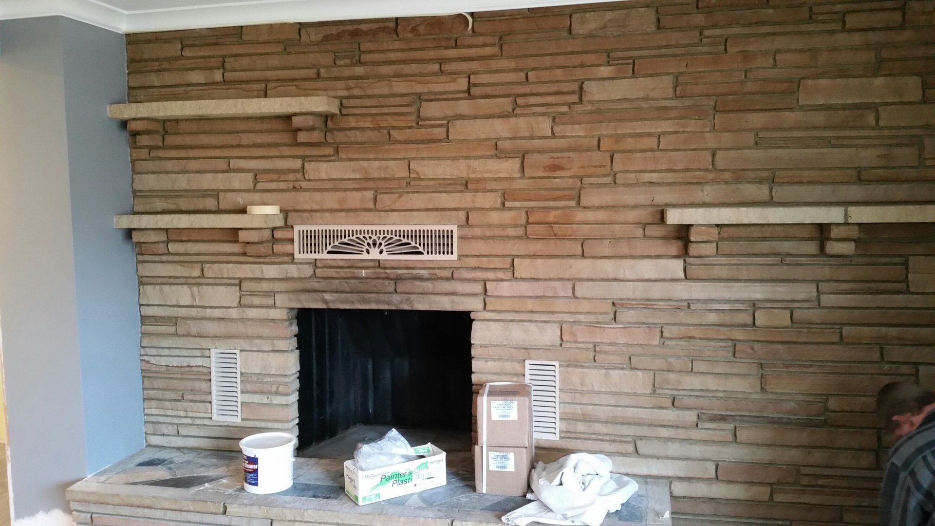 Fireplace Surround Cleaning Soot Stain Removal Omaha, NE