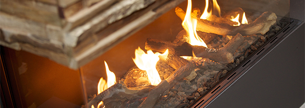 A unvented gas log