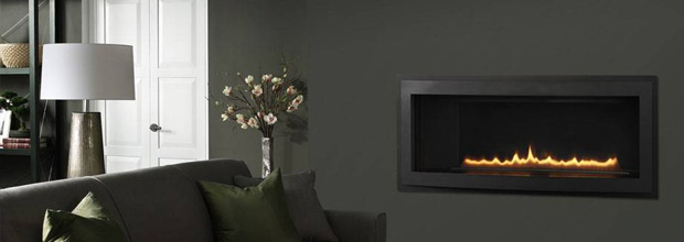 Stylish fireplace