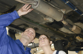 Vehicle exhaust system.