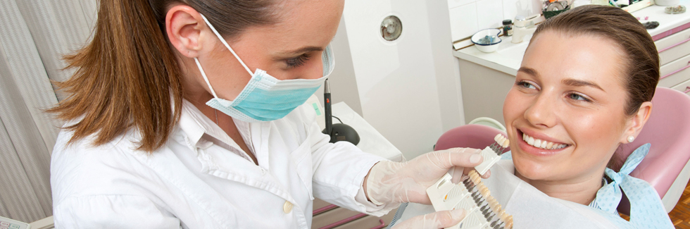 Dentist with patient