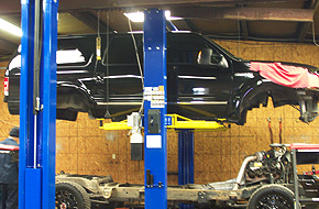Car repairs in the auto shop
