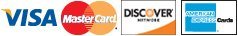 We accept Visa, MasterCard, Discover, and American Express We accept Visa, MasterCard, Discover, and American Express