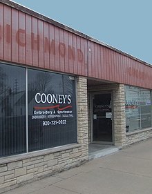 Promotional Items - Appleton, WI - Cooney's Embroidery & Sportswear - Store Front