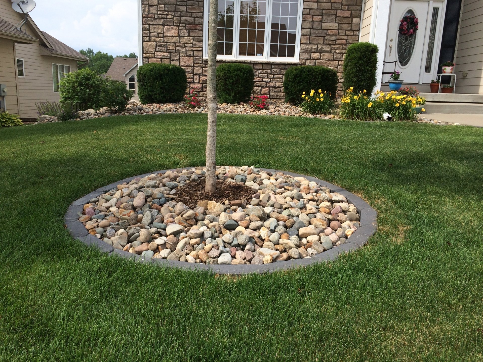 Solid Rock Landscaping LLC Tree Rings | Portfolio | West Des Moines