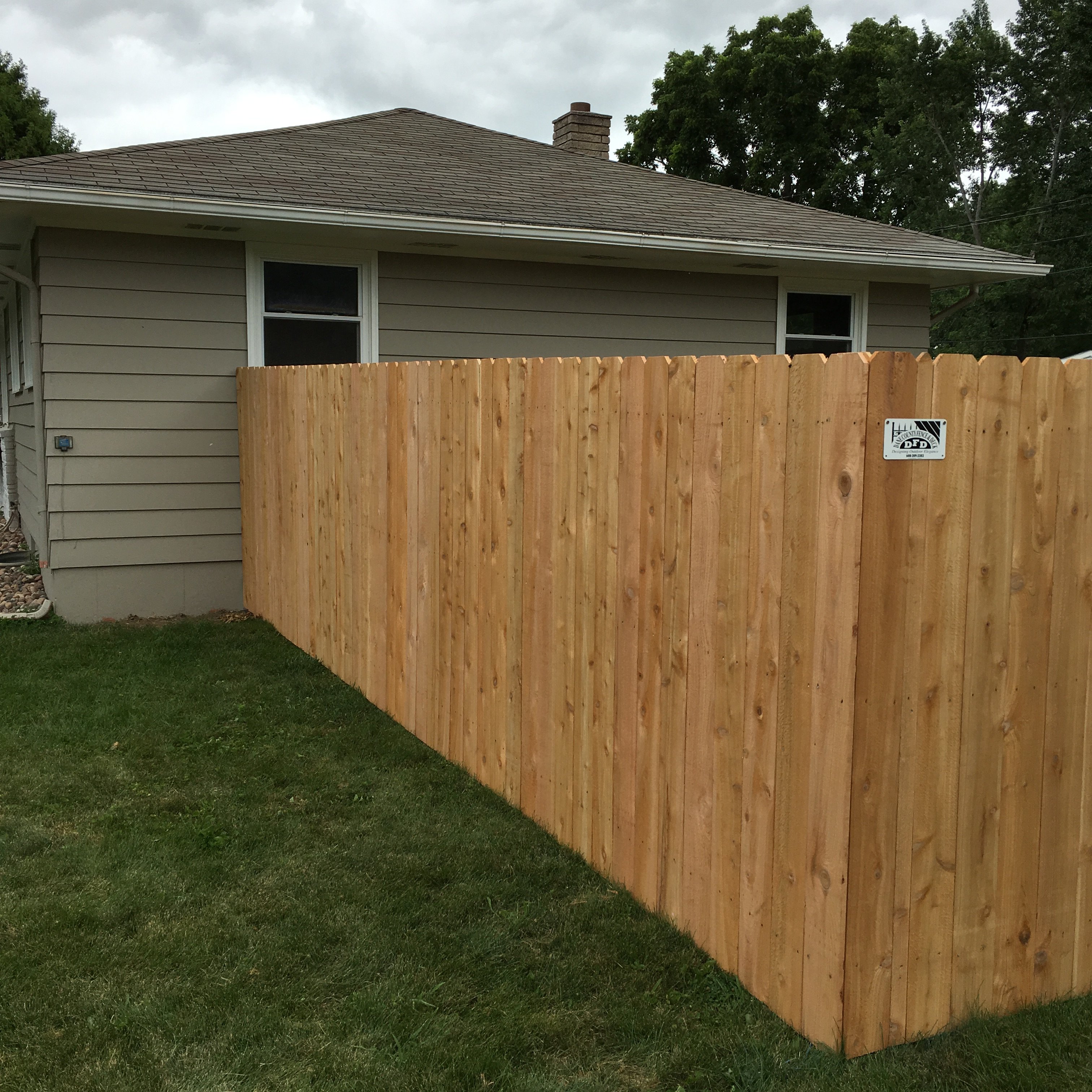 Another beautiful cedar fence installed in Madison Wi