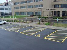 Parking Area - Mattoon, IL - Nichols Parking Lot Striping Services