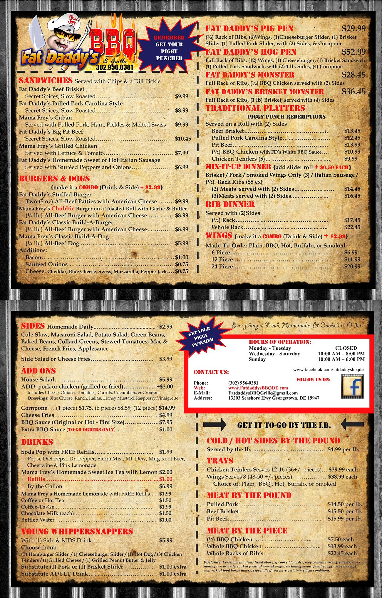 BBQ Chicken DE Fat Daddy's BBQ & Grille