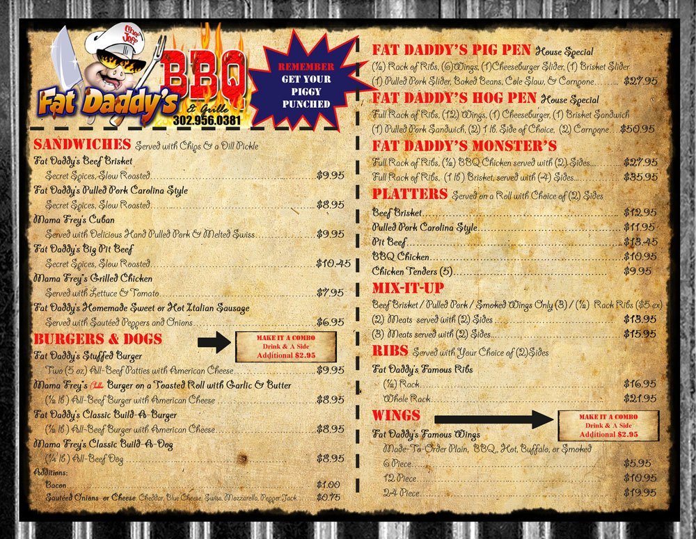 BBQ Chicken DE Fat Daddy's BBQ & Grille