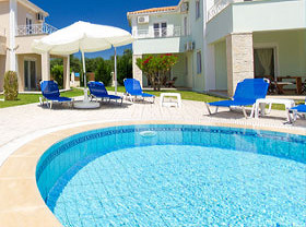 Beautiful swimming pool in a resort