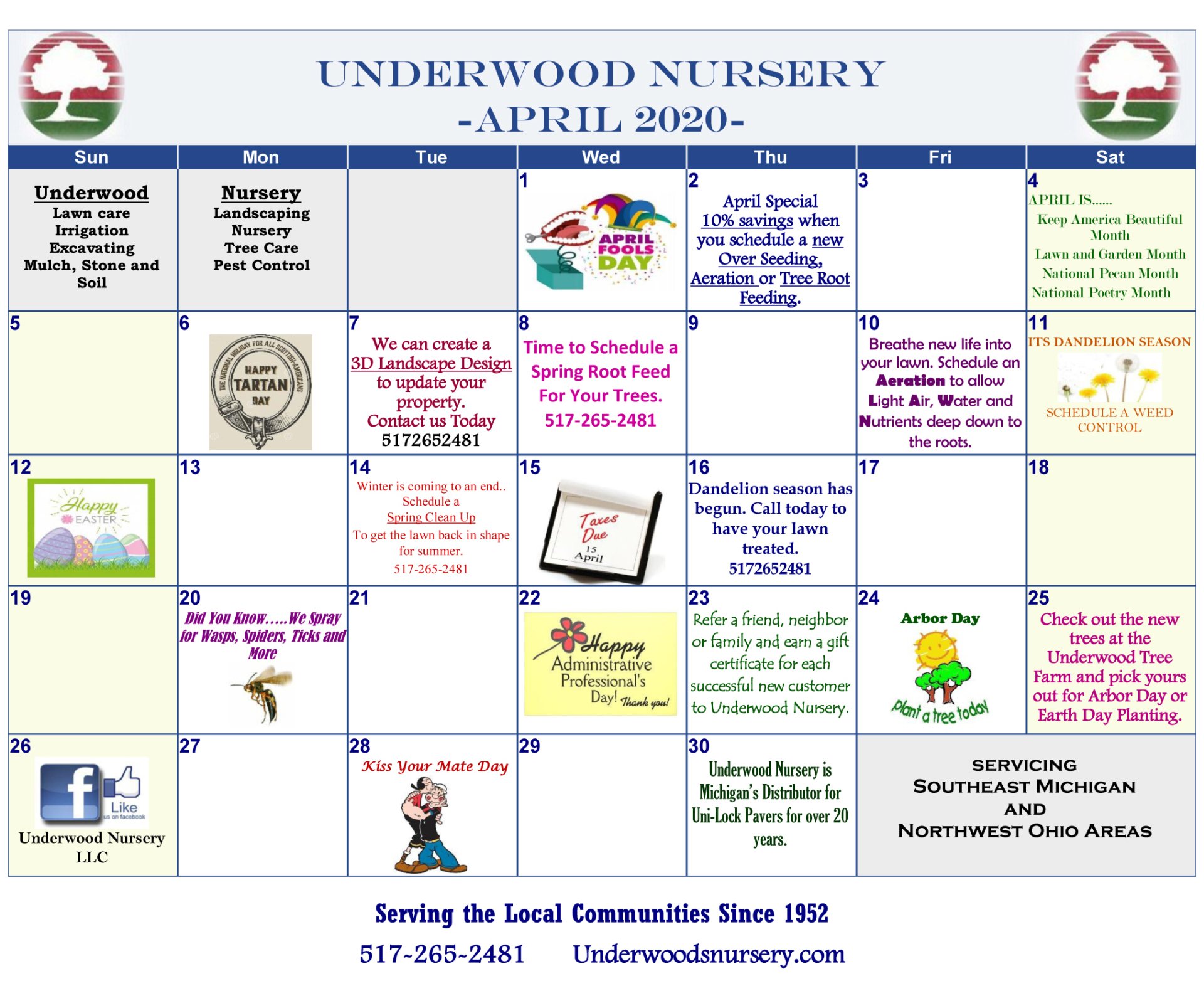 Underwood Nursery Gallery Adrian, MI