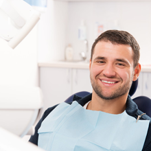 Smiling patient 