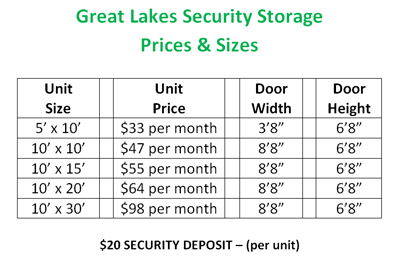 Alpena, MI - Great Lakes Security Storage