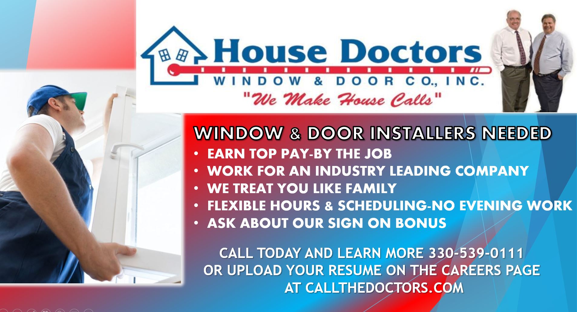 House Doctors Window & Door Co., Inc Careers Girard, OH