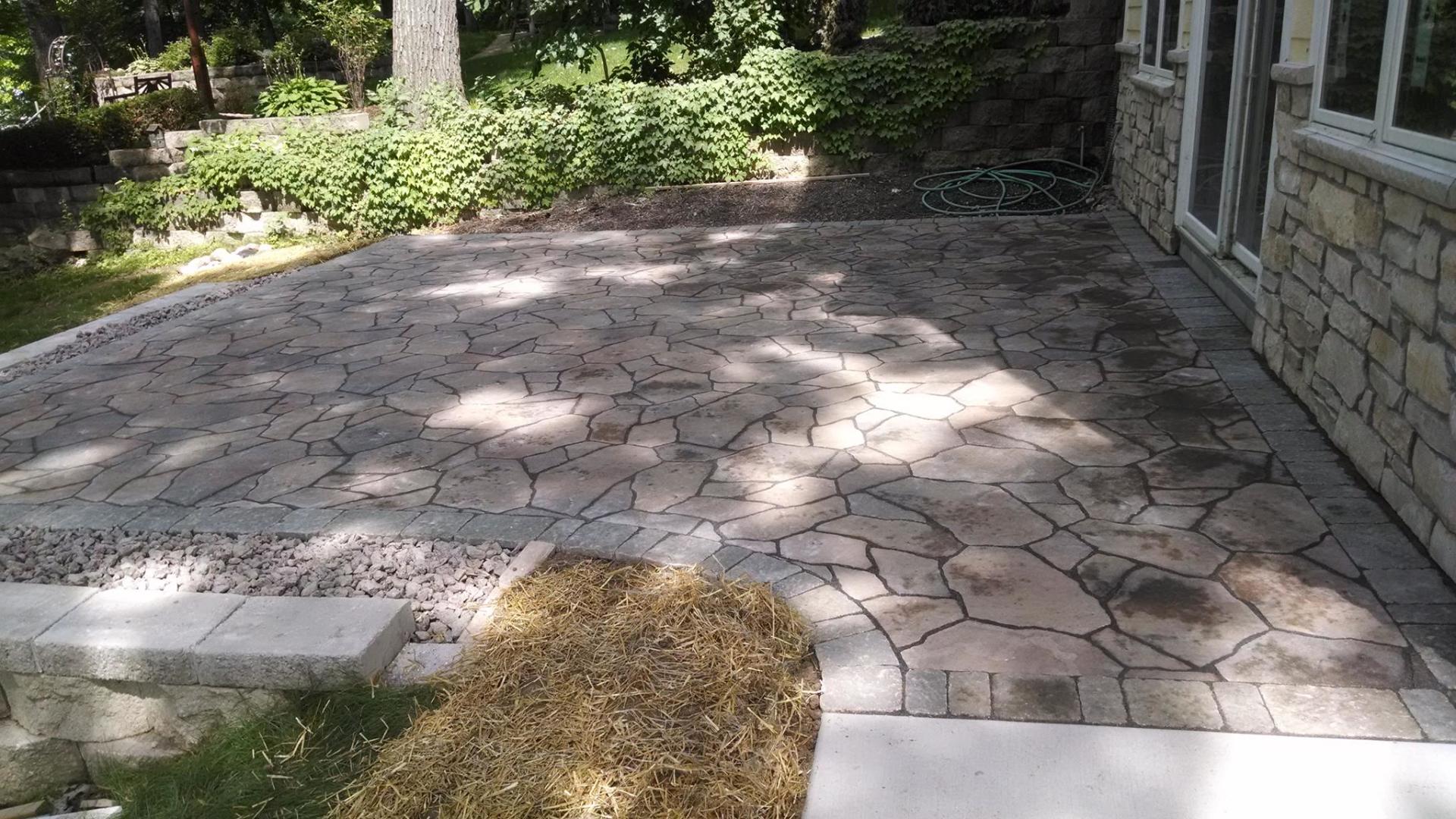 Brick Paver Patios Sidewalk Installation Slinger, WI