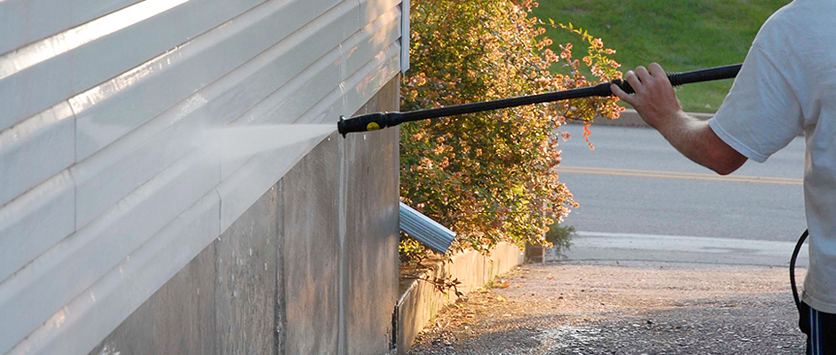 Sidings power washing