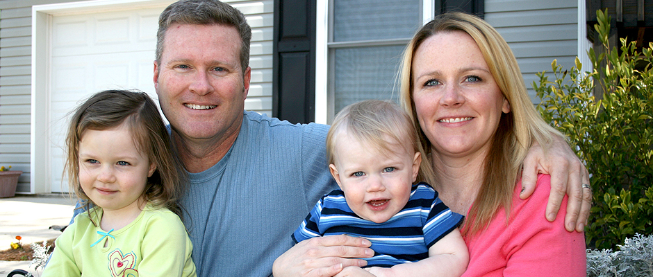 Smiling family