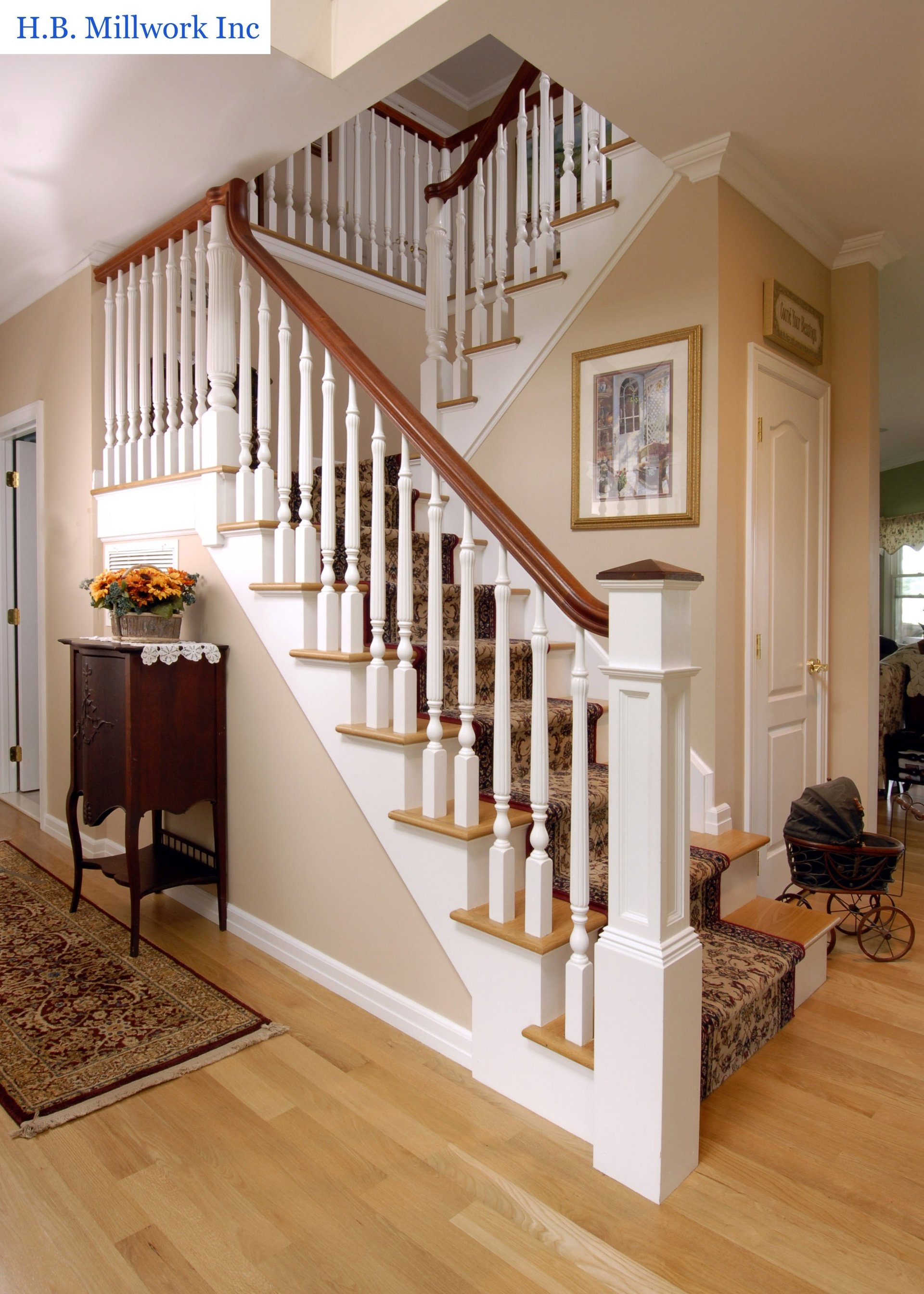 HB Millwork Inc. Stairs & Handrail Gallery Yaphank, NY