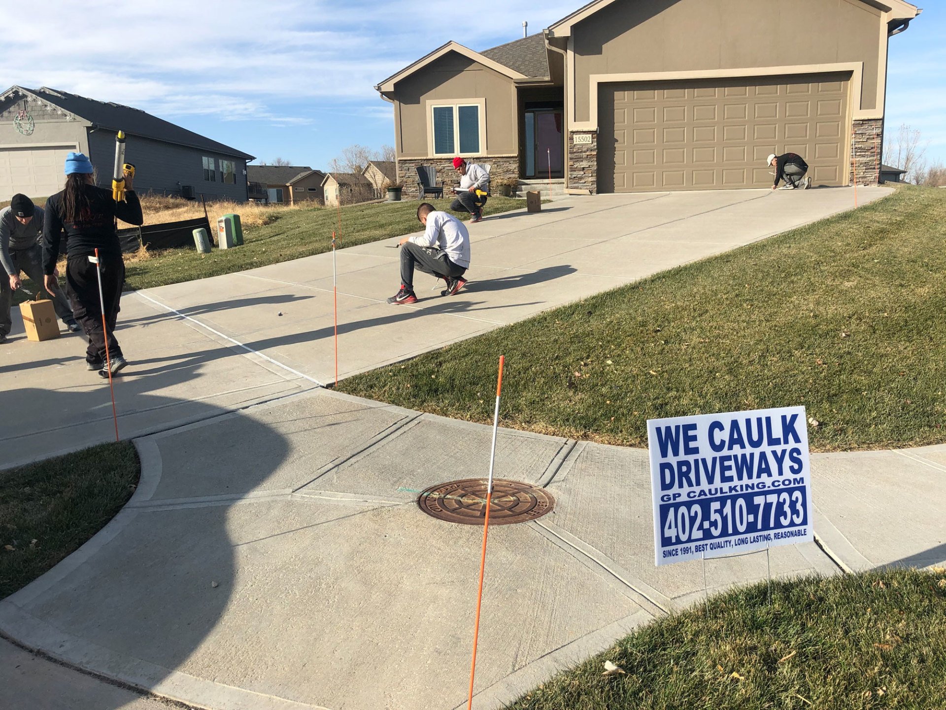 Driveway Caulking Driveway Crack Repairs Papillion, NE Omaha, NE