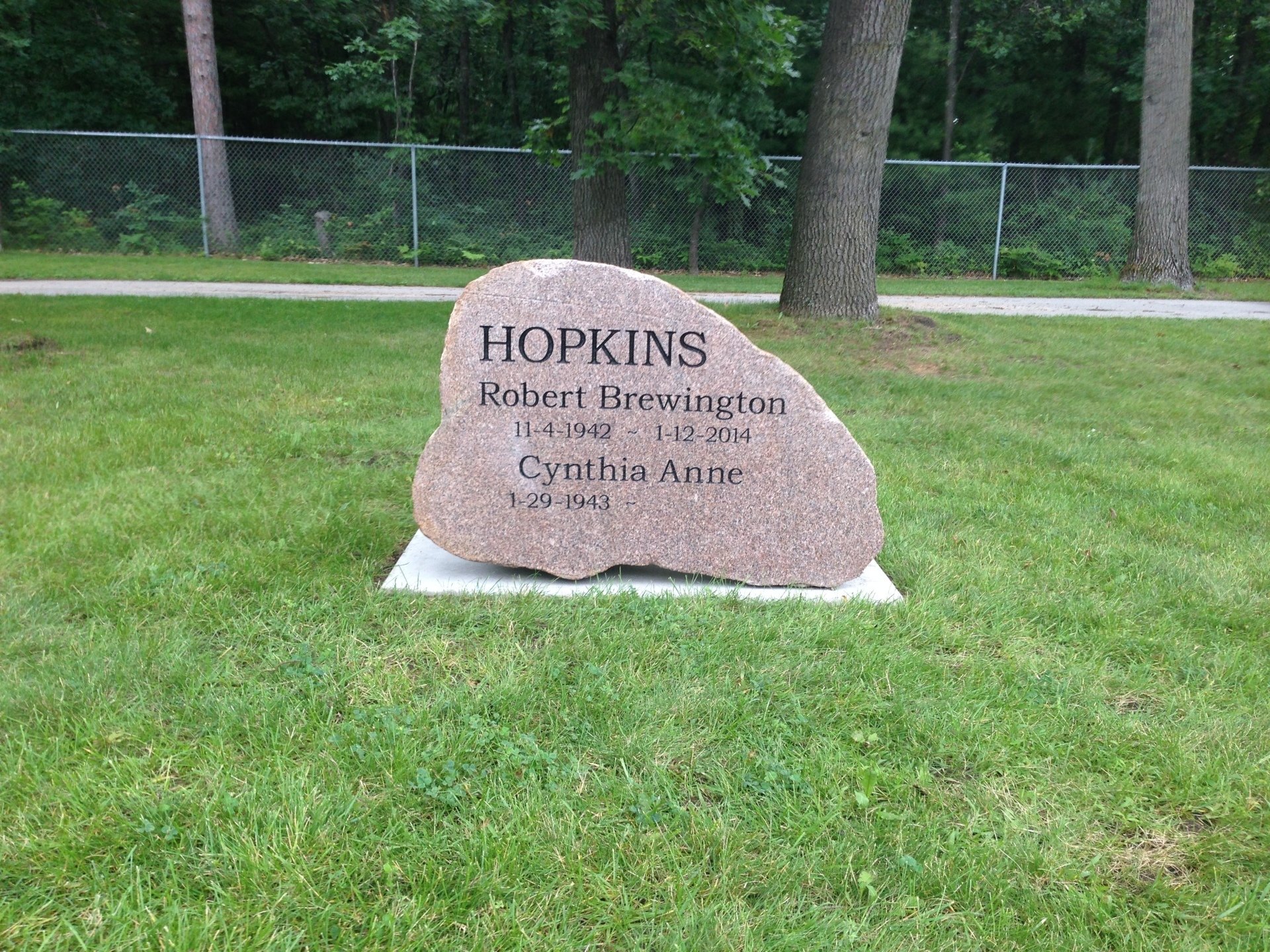 Headstones Cut Natural Boulder Headstone Central Lake MI