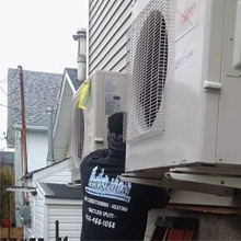 Installing air conditioning equipment