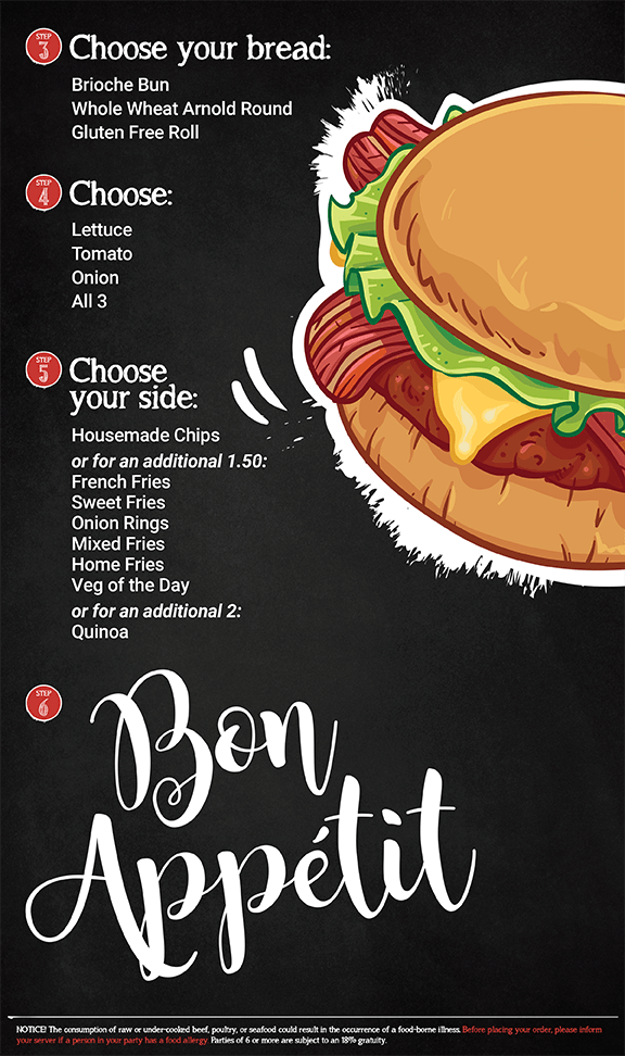 Bailey's Bar & Grille Menu Townsend, MA