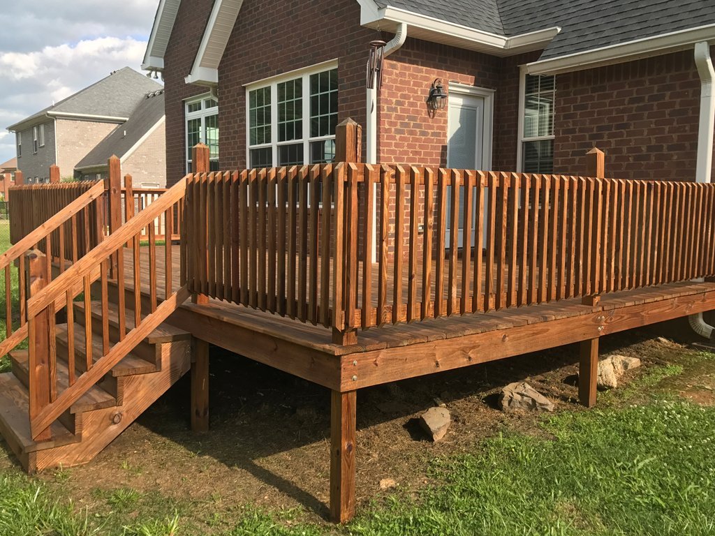 Wood Fence Under Deck WoodsInfo