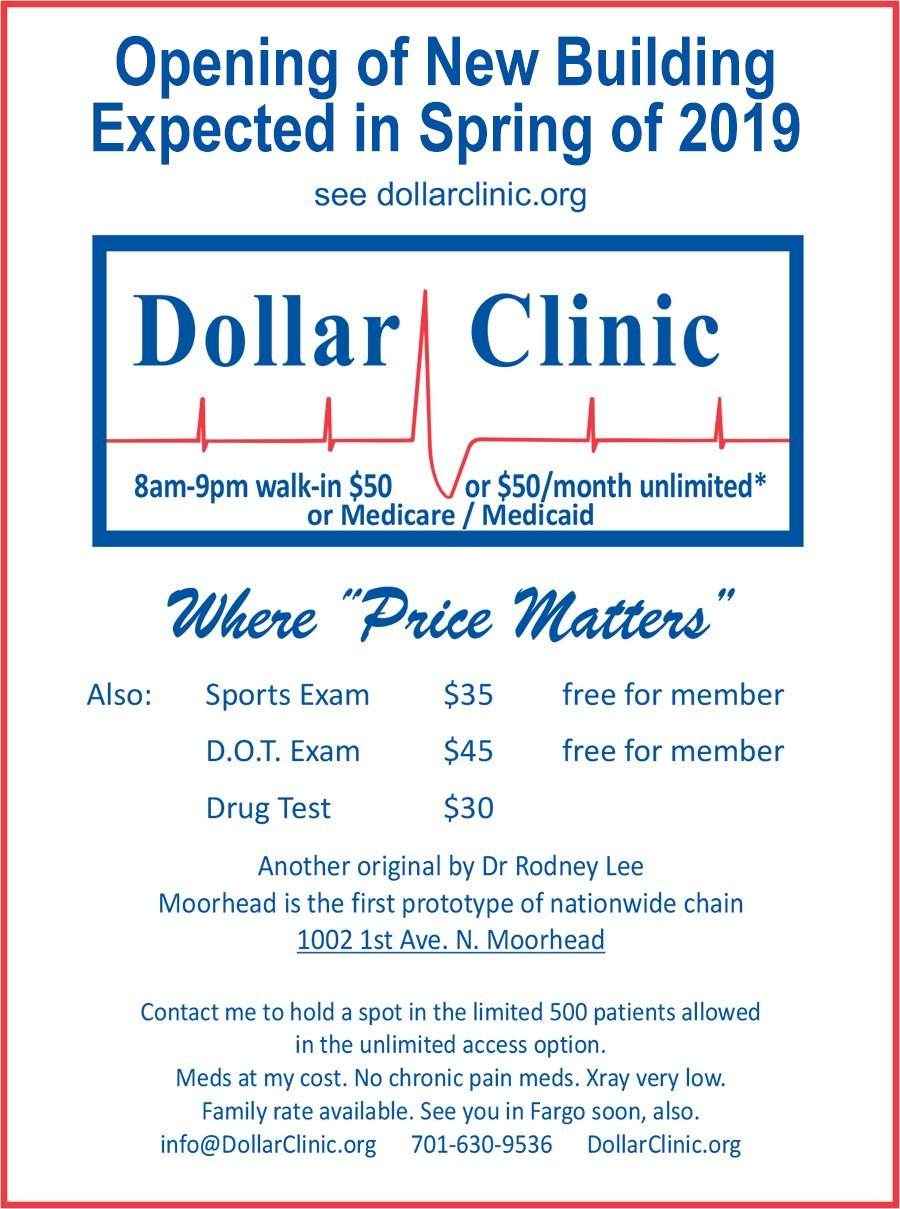 Dollar Clinic Urgent Care Physician Moorhead, MN