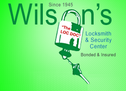Wilson's Locksmith and Security Center Logo
