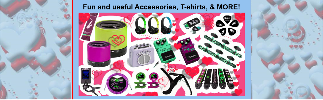Valentine Gifts - Give the Gift of MUSIC! - lessons, guitars, ukes