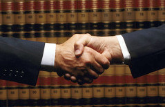 Shaking hands