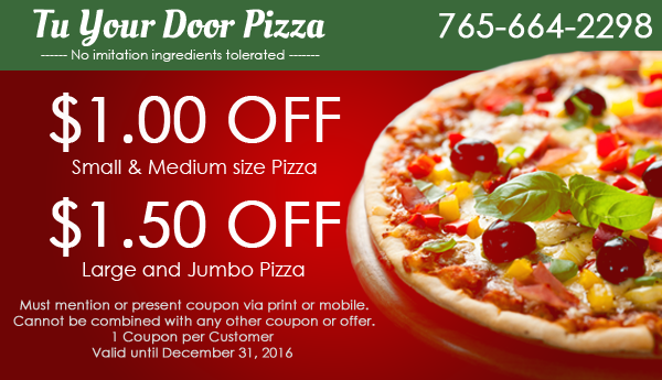 Tu Your Door Pizza | Restaurant | Marion, IN