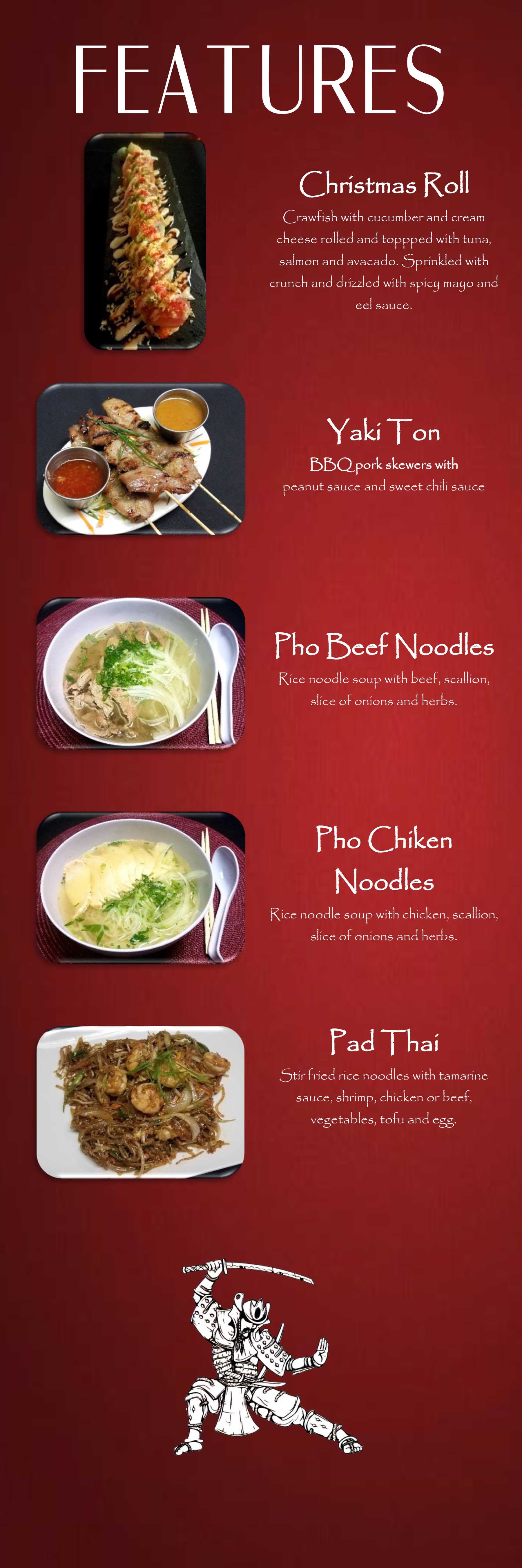 Banzai Japanese Steak House Specials Menu LaGrange, GA