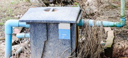 a grease trap outdoor