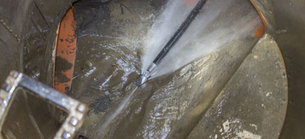 drain cleaning using water jet