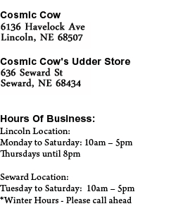 Quilting Supplies - Lincoln, NE - Cosmic Cow