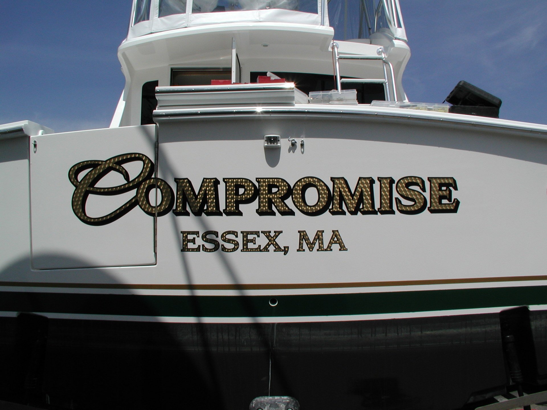 Boat Lettering Hassan Wood Carving & Sign Cohasset, MA