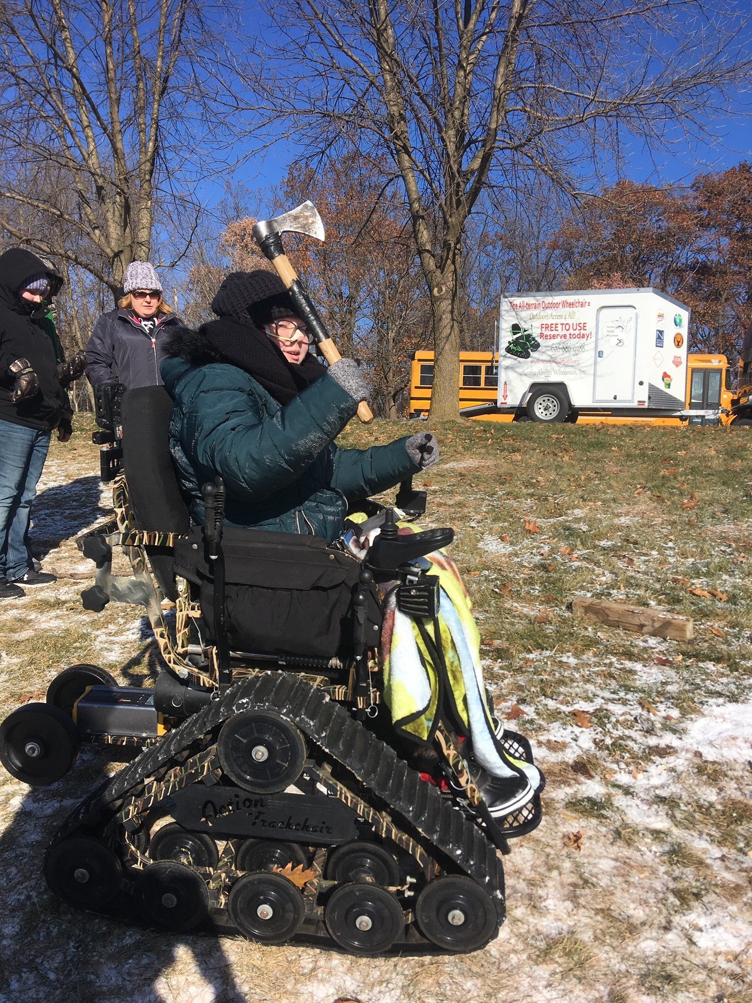 All Terrain Wheelchair With Tracks