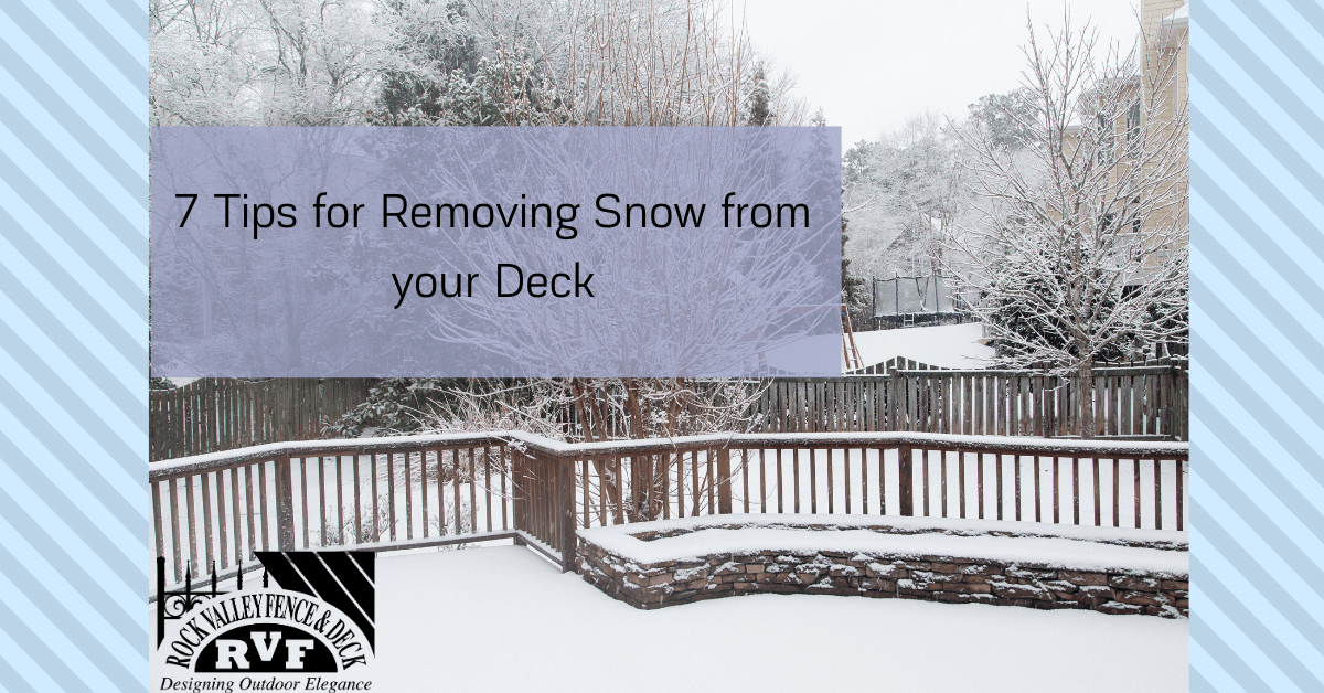 Removing Snow from your Deck