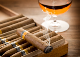 Lighted tobacco