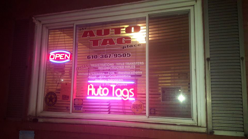 Contact The Auto Tag Place Boyertown, PA 6103679505