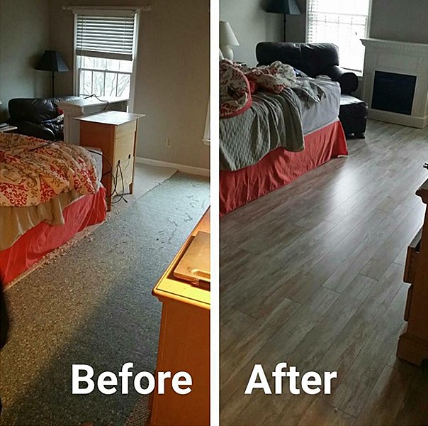 COREtec Installation LVT Plank Floor Bradley Beach, NJ