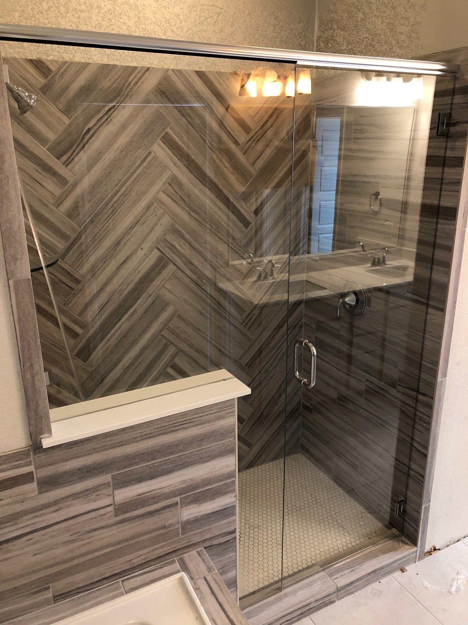 Frameless With Header | Shower Doors | Grand Prairie, TX
