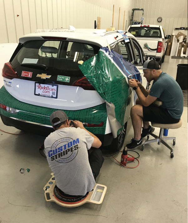 custom stripes automobile graphics